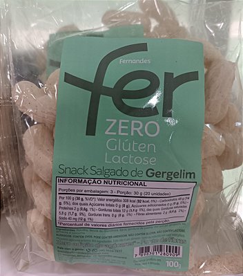 Snacks salgado de gergelim (100gr)