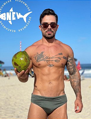 Sunga Slim Verde Militar