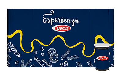 Painel Pantográfico 426X230 CM Reto Com Impressão - Case Personalizado