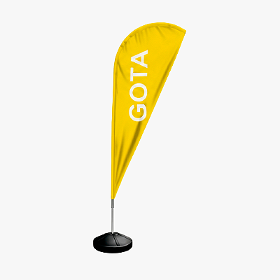Wind Banner Modelo Gota Personalizado