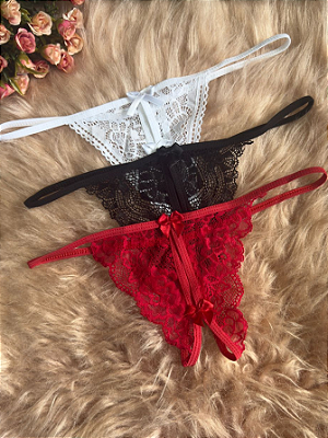 Kit 2 Calcinhas Apressadinha Lingerie Sexy Fio