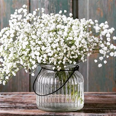 FLOR ARTIFICIAL HASTE GIPSO GIPSOFILA MOSQUITINHO 67CM BRANCO 7701