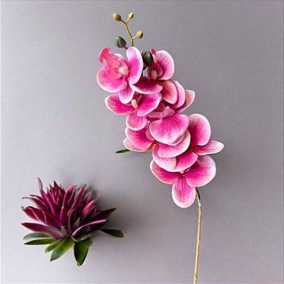 ORQUIDEA SILICONE TOQUE REAL C/7 SILICONE ROSA 93CM 128326