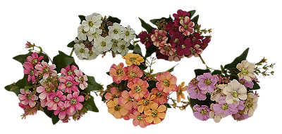 FLORES ARTIFICIAIS MINI MARGARIDAS 15 BOTÕES 27CM 128169