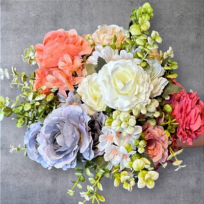 BUQUE DE ROSA ARTIFICIAL 30CM 129081