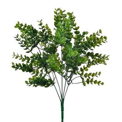 BUQUE FOLHAS DE EUCALIPTO X5 VERDE 37X25CM 129306