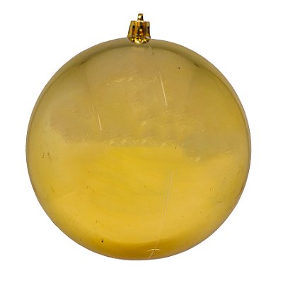 BOLA DE NATAL BRILHANTE 12CM C/1 DOURADA 129149