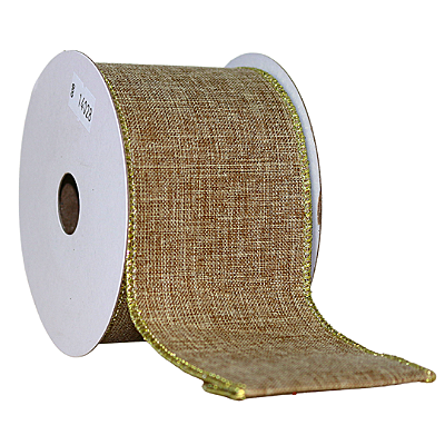 FITA ARAMADA BEGE NATURAL 6,3CM X 9 METROS 129367