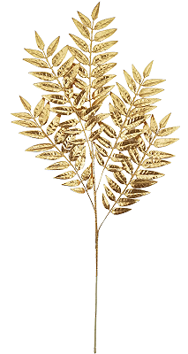 ENFEITE DE NATAL GALHO FOSCO DOURADO 100CM 13847