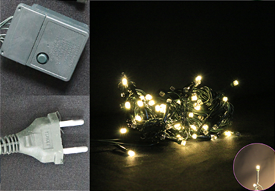 PISCA LED 10 METROS 100 LEDS BRANCO QUENTE 110V FUNCOES 129186