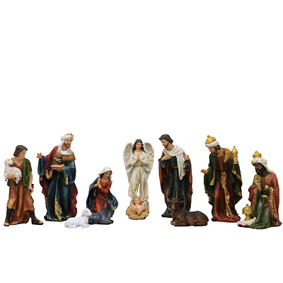 PRESEPIO RESINA 11 PECAS 20 CM 129419