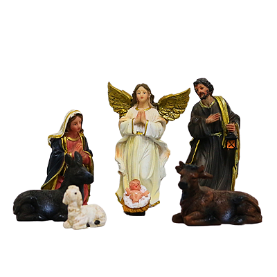 PRESEPIO 7 PECAS 12,5 CM RESINA 129420