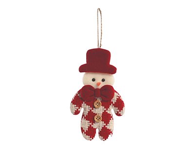 ENFEITE DE NATAL 8X14CM BONECO DE NEVE 129467