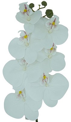 ORQUIDEA ARTIFICIAL SILICONE TOQUE REAL BRANCA X7 75CM 129728