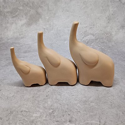 TRIO DE ELEFANTES CAPUCCINO FOSCO 130132