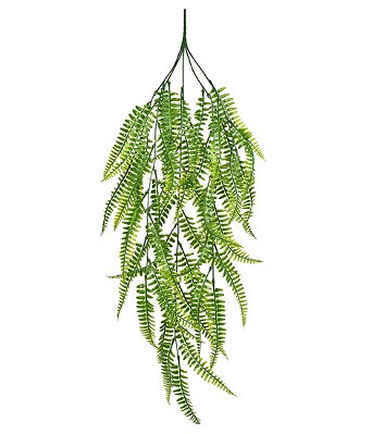 PENDENTE DE FOLHAS SAMAMBAIA VERDE 73CM 130529
