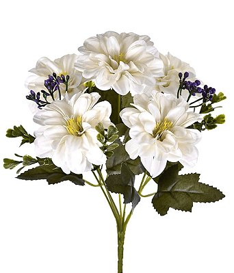 BUQUE DALIA X7 30CM CREME FLOR ARTIFICIAL 130517