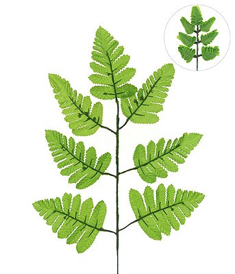 HASTE SAMAMBAIA ARTIFICIAL X7 C12 60CM VERDE 130514