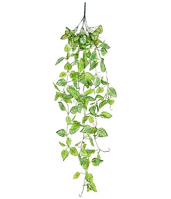 PENDENTE DE FOLHAS ARTIFICIAIS X5 111CM VERDE CLARO