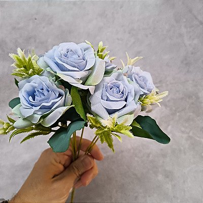 BUQUE DE ROSA AZUL 130746