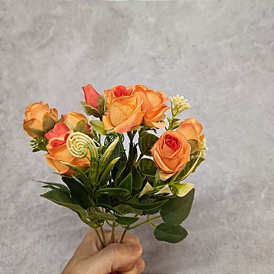 BUQUE DE ROSA PRIMAVERA LARANJA 130741
