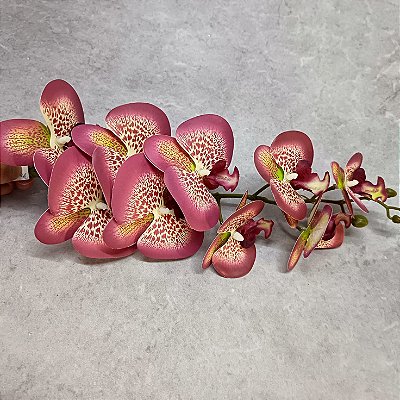 HASTE ORQUIDEA 3D GRANDE X9 - ROSA C/MARSALA