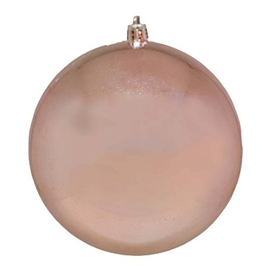 BOLA DE NATAL BRILHANTE ROSE GOLD 12CM 1 UNIDADE