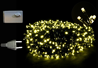 PISCA CORDÃO 100M COM 1000 LEDS BRANCO QUENTE 110V FUNÇÃO GIRATÓRIA