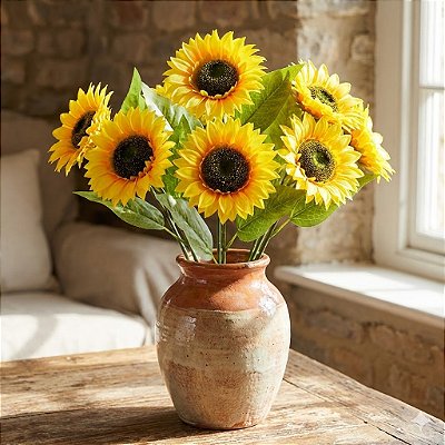 HASTE GIRASSOL UNITÁRIO 13CMx40CM 130959