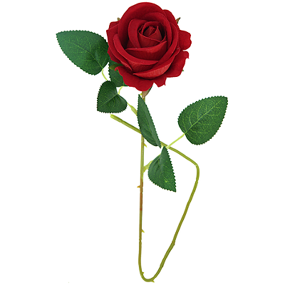 BOTÃO DE ROSA HASTE UNITÁRIA 50CM