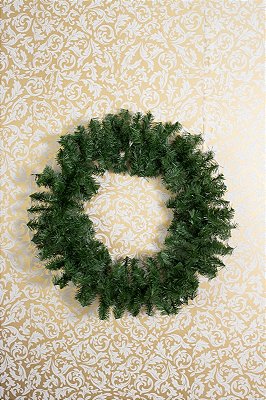 GUIRLANDA 80CM RAMIFICADA VERDE ENFEITE NATAL 7110