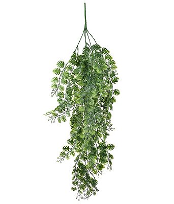 PENDENTE DE FOLHAGEM ARTIFICIAL VERDE 80CM X 20CM 131128