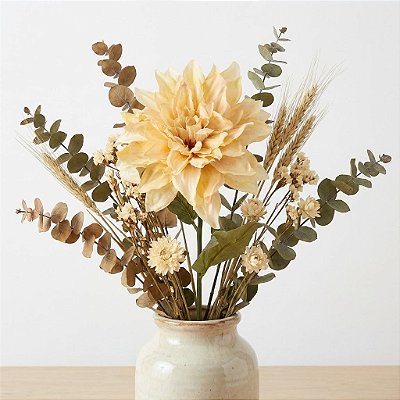 GALHO DÁLIA OUTONADA 65CM CHAMPANHE 131217