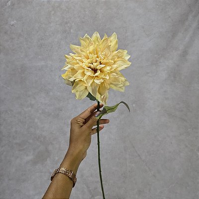 Galho Dalia Outonada 65CM - Champanhe