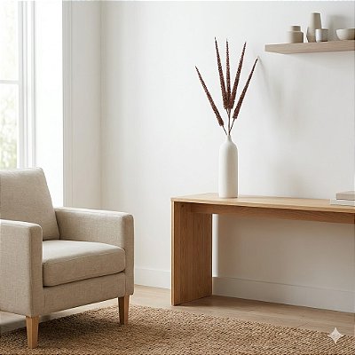 HASTE CAPIM ESPIGADO DESIDRATADO MARROM 91CM 131402