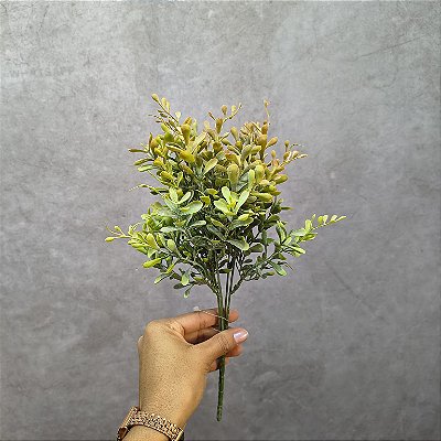 MINI BUQUE VERDE X 5  36 CM  - VO - Verde Outonado