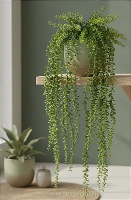 PENDENTE EUCALIPTO 70CM VERDE 131359