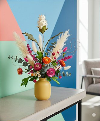 HASTE PROTEA DESIDRATADA 60CM CREME 131354