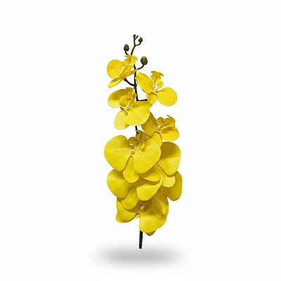 HASTE ORQUÍDEA 3D GRANDE X9 AMARELO 105CM 13424