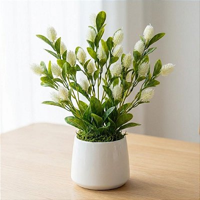 HASTE POM POM X3 48CM - BRANCO 131447