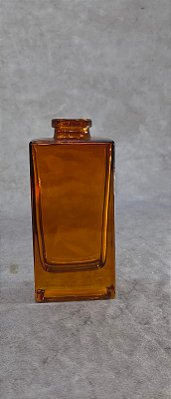 VASO DECORATIVO EM VIDRO AMBAR 14X7 CM-131596