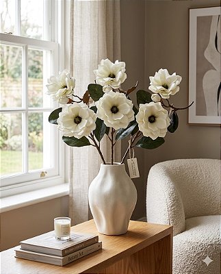 HASTE DE MAGNOLIA X3 BRANCO 77CM-132062