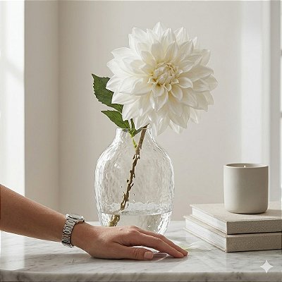 GALHO DE DALIA  BRANCO 65CM -132056