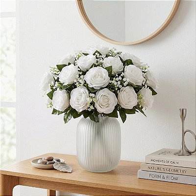 MINI BUQUE DE ROSA X5 30CM 132043