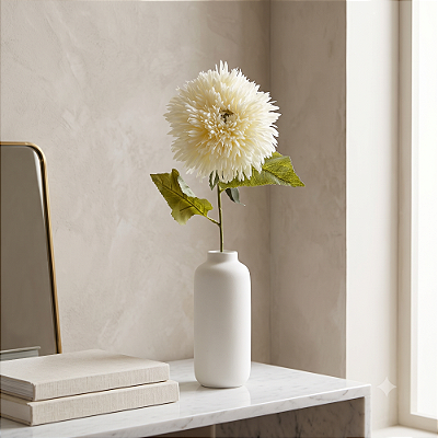 HASTE GERBERA AGULHA CREME 70CM-132120
