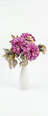 MINI BUQUE DALIA X6 LILAS 32CM