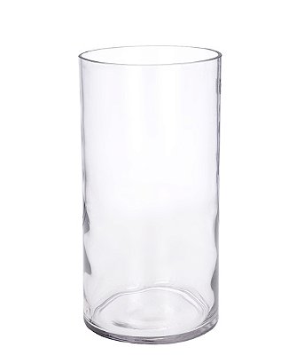 VASO DE VIDRO 15X30CM (TUBO) TRANSPARENTE