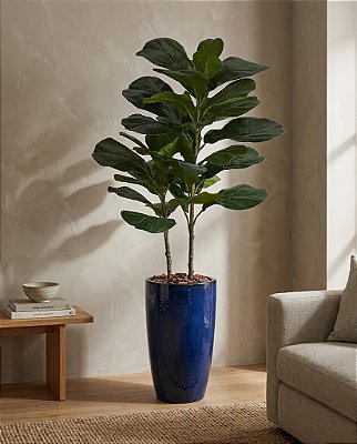ARVORE FICUS LYRATA REAL TOQUE C/POTE X42 VERDE 1M
