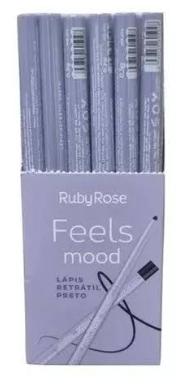 Lápis Retrátil preto FEELS MOOD Ruby Rose