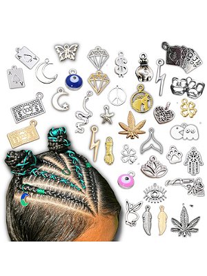 Pingente para tranças, dreads, Twiste 15uni